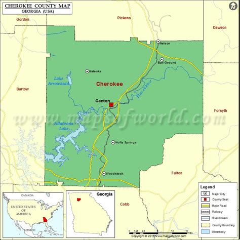Cherokee ga - Location within Georgia. Cherokee County is a county in the U.S. state of Georgia. As of the 2020 census, the county had a population of 266,620. The county seat is Canton. References This page was last changed on 12 August 2023, at 06:09. ...